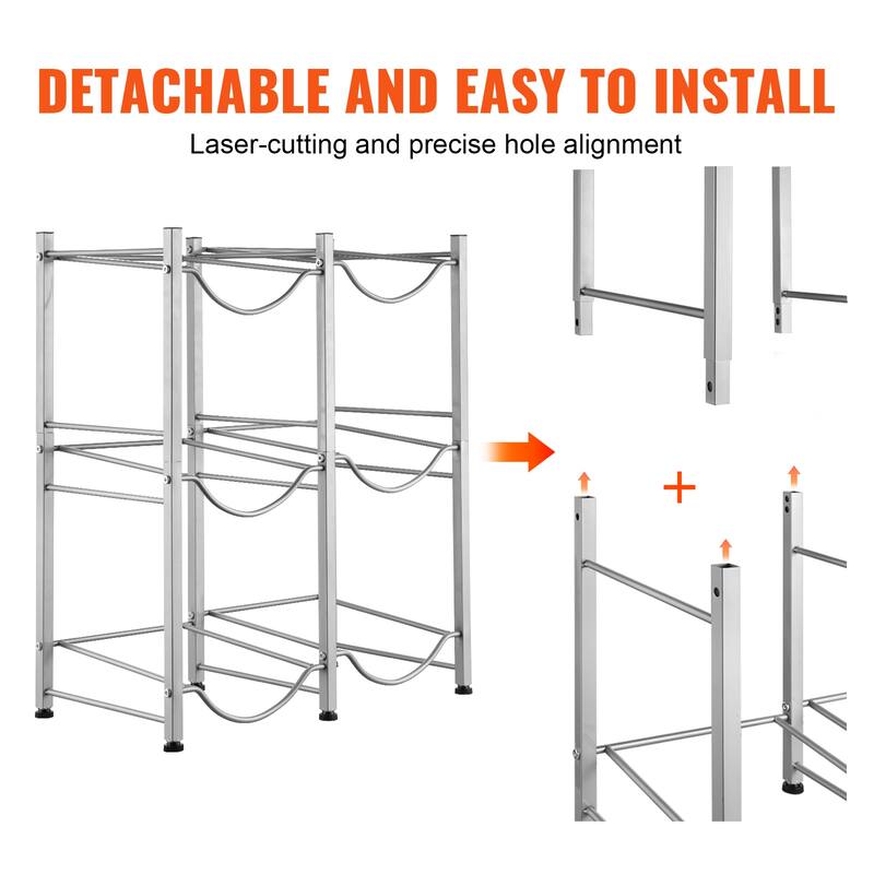 Water Jug Holder Heavy Duty Water Jug Rack for Kitchen, Office, Living Room