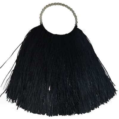 Artissance 31 in. Tall Black/Natural Finish Straw Wall Decor Large