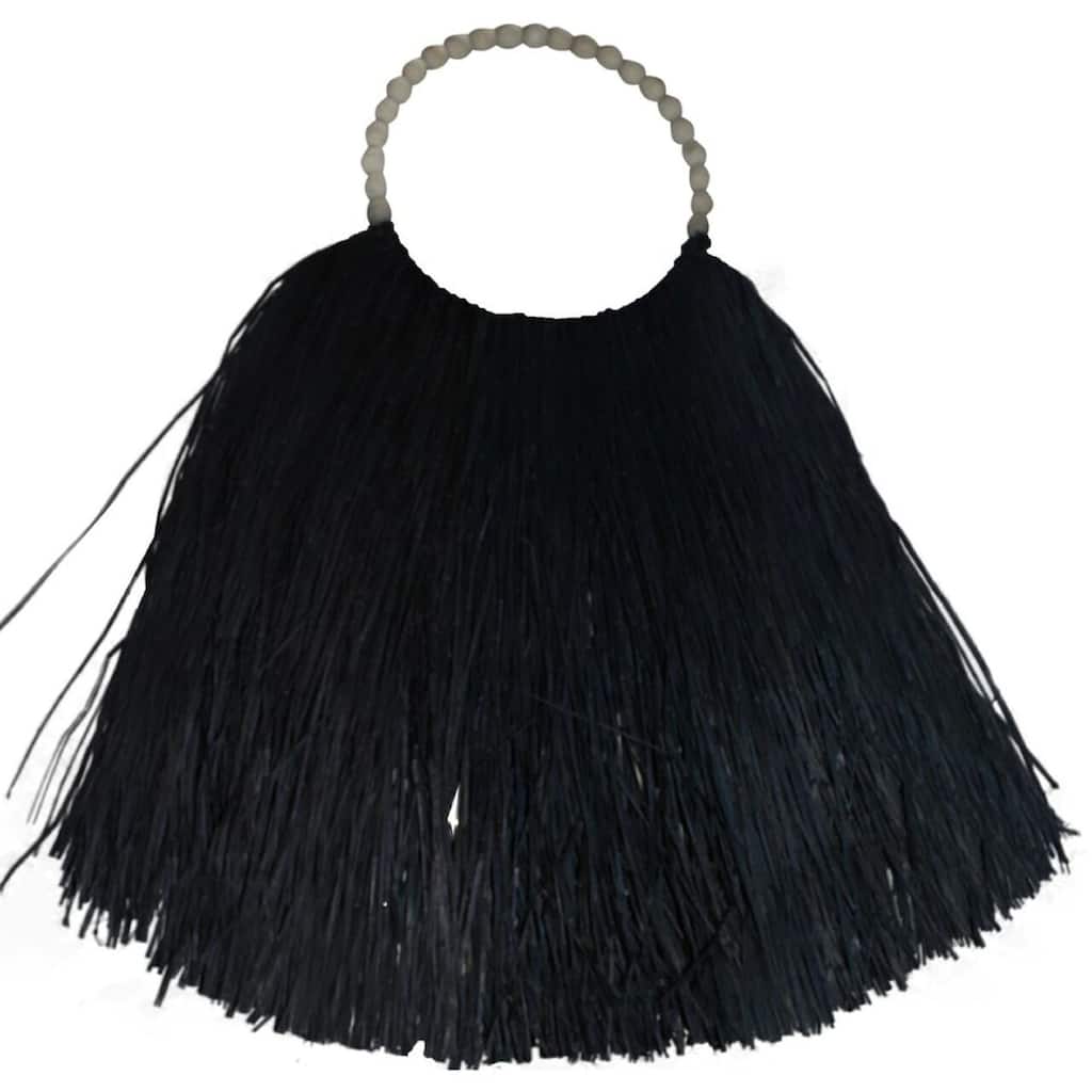 Artissance 31 in. Tall Black/Natural Finish Straw Wall Decor Large