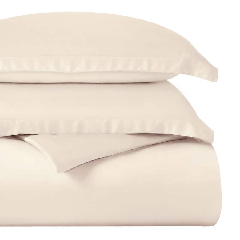 Superior Egyptian Cotton 400 Thread Count Solid Duvet Cover Set