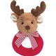 preview thumbnail 1 of 4, Bearington Baby Lil' Reindeer Christmas 5.5" Plush Rattle