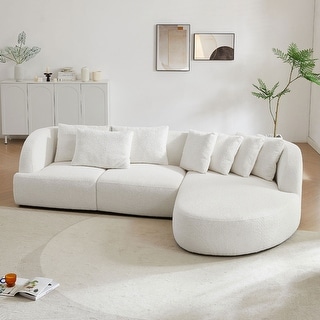 Boucle sofa,Modular Sectional Couch for Living Room Apartment Lounge,Free Combination