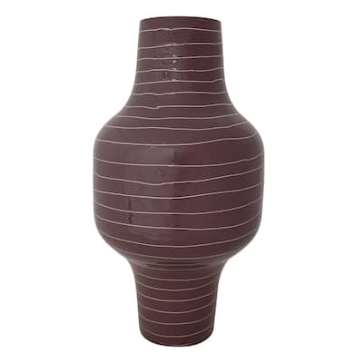 Enameled Metal Indoor/Outdoor Vase