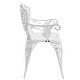 preview thumbnail 18 of 19, vidaXL Patio Bench 42.5" Cast Aluminum - 42.5" x 23.6" x 32.7"