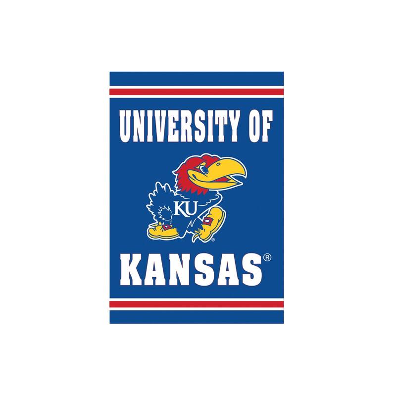 Embossed Suede Flag, House Size, University of Kansas