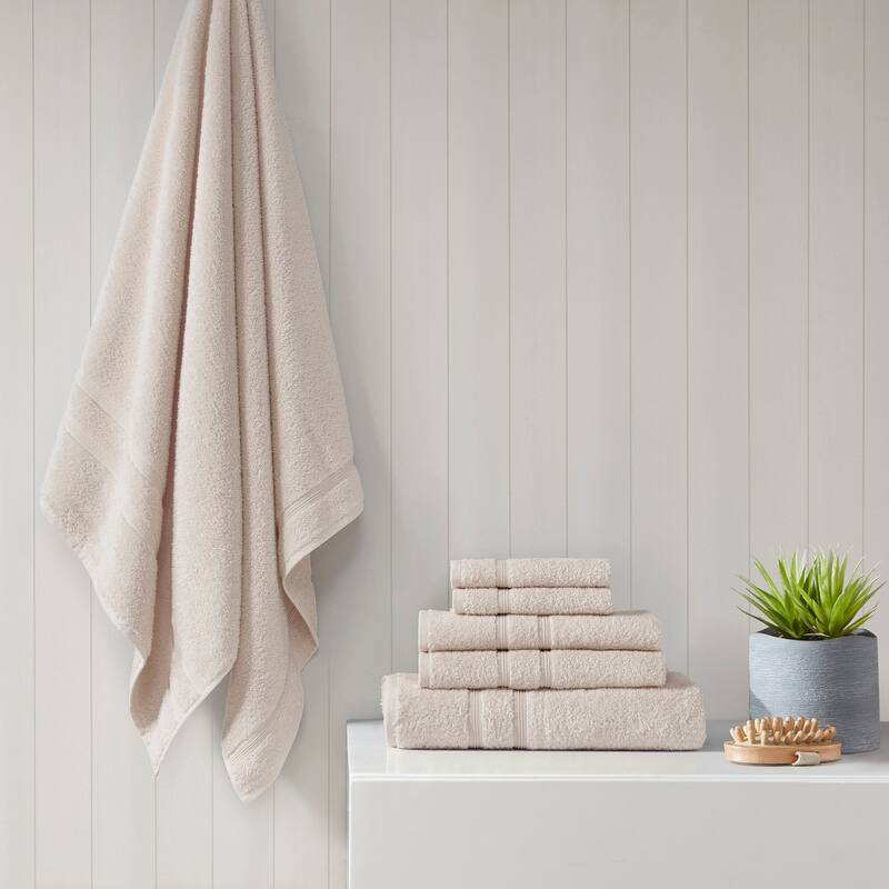 Aegean 100-percent Turkish Cotton 6 Piece Towel Set by 510 Design