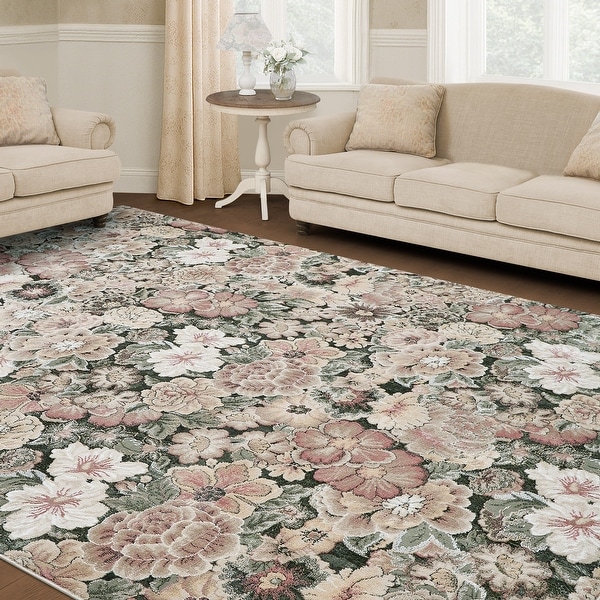 Laura Ashley Eliza Woven Hi-Low Rugs - Bed Bath & Beyond - 44270370