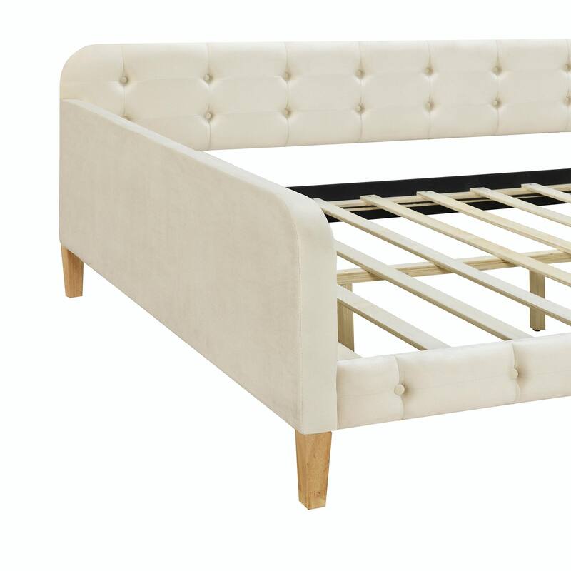 Upholstered Daybed with 4 Support Legs