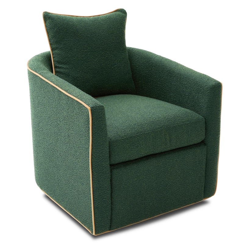 Swivel Accent Chair Upholstered Club Chair Barrel Sofa Chair for Living Room, Reading Corner, and Small Spaces