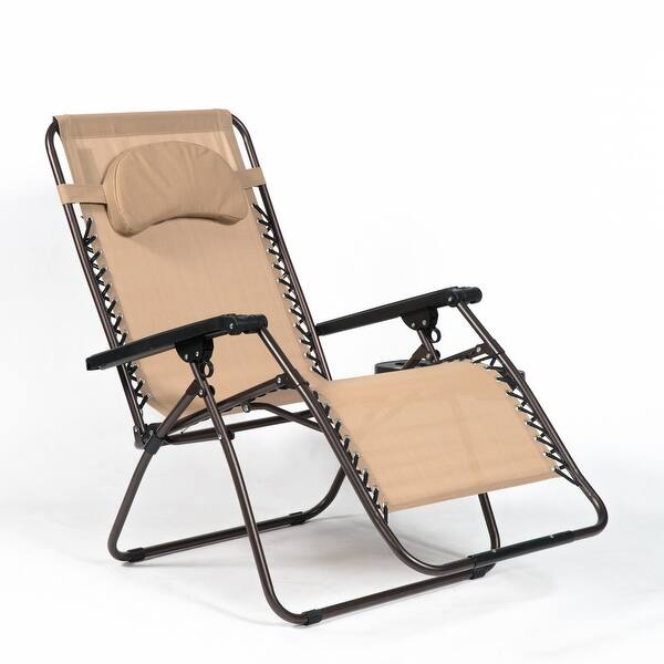 Dqchair Zero Gravity Chairs Oversized Zero Gravity Chair For Heavy Duty People Extra Wide Patio Recliner Sun Lounger For Beach Sunbathing Color Silver Support 440lbs Sunloungers Garden Outdoors
