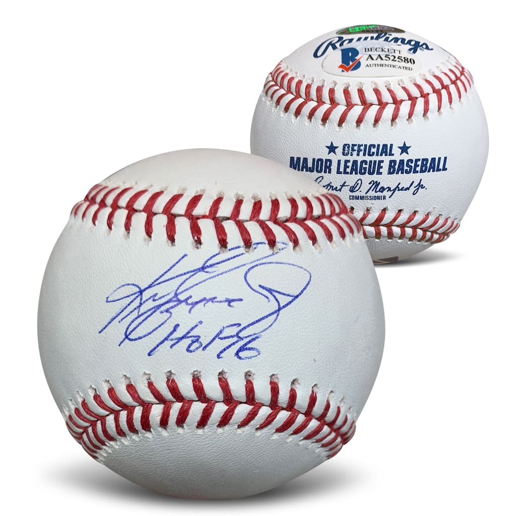 Ken Griffey Jr Autographed Hall of Fame HOF 16 Signed Baseball Beckett COA - 8'6" x 11'6"