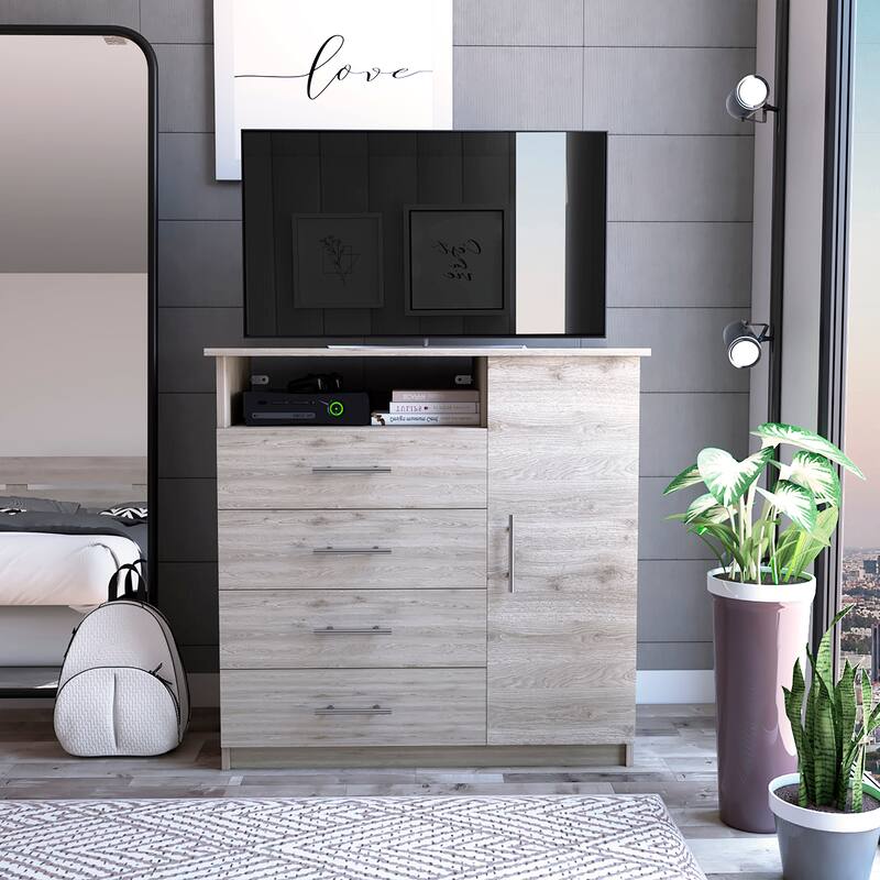 FM Furniture Carolina Dresser with 4 Drawers