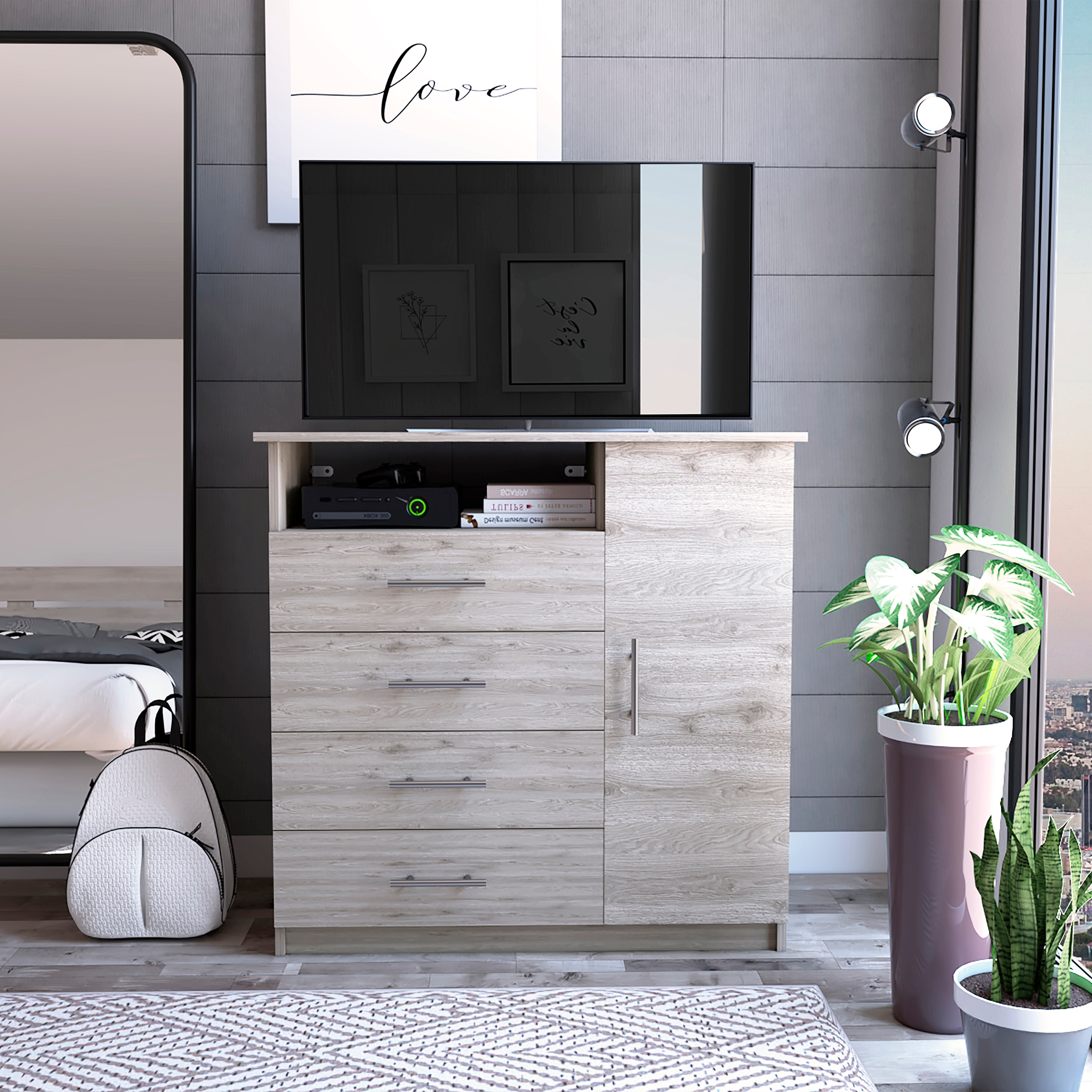 Grey dresser hot sale under 200