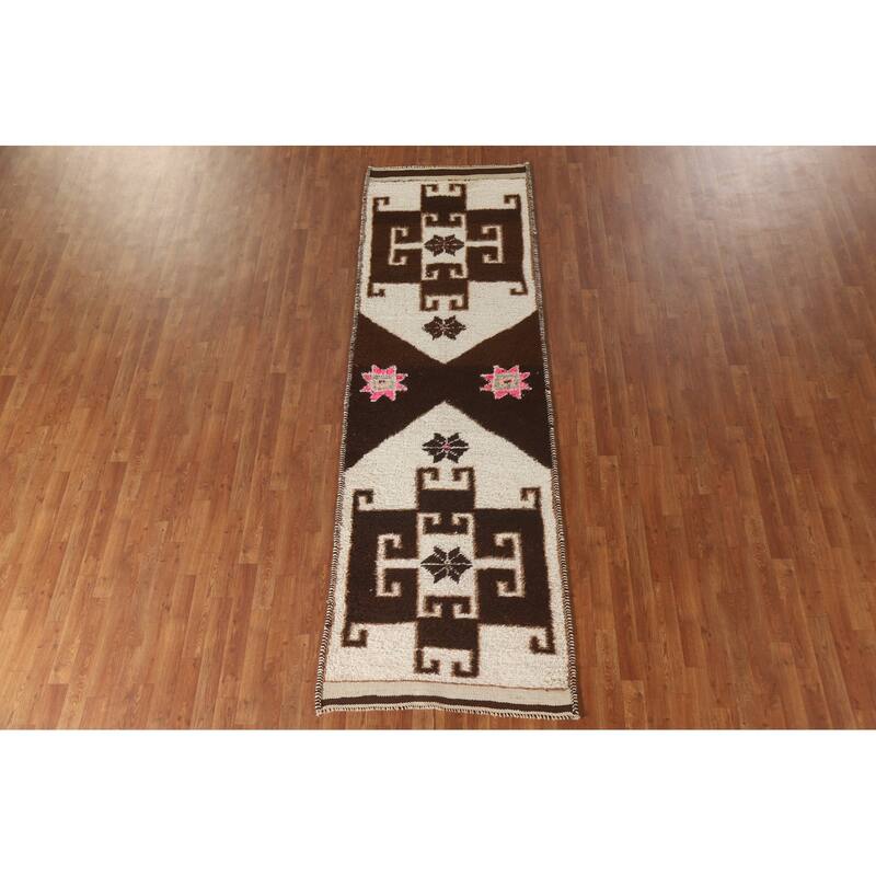 Anatolian Turkish Runner Rug Hallway Handmade Wool Carpet - 3'2"x 10'1"