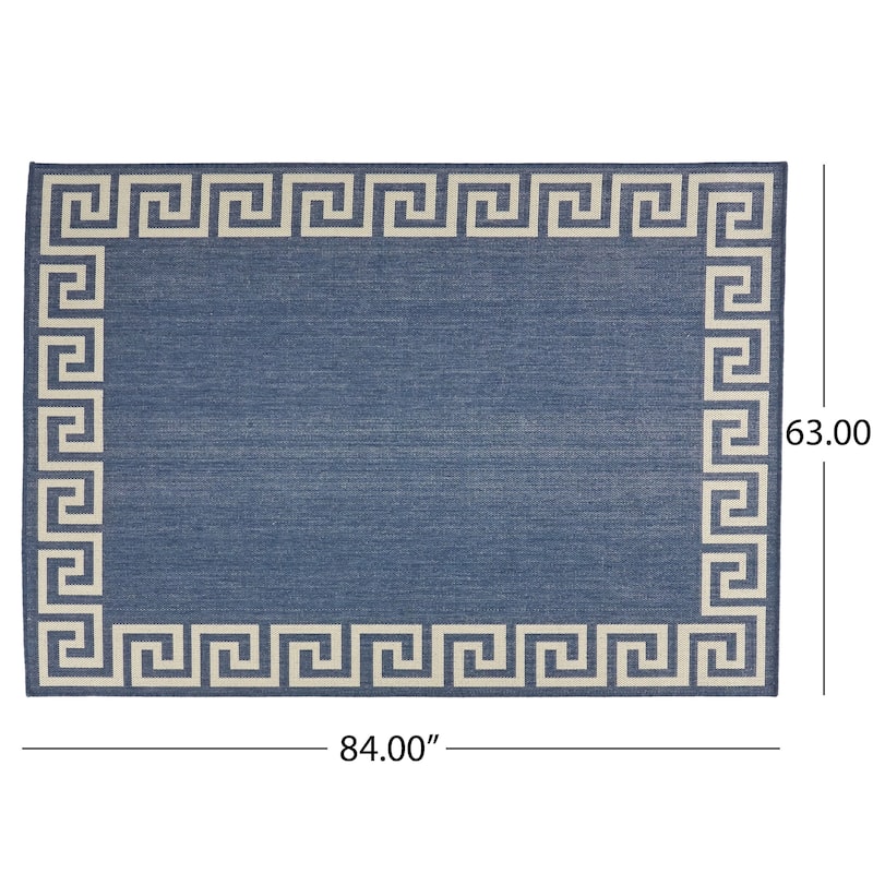 Preveli Greek Key Indoor/ Outdoor Area Rug by Christopher Knight Home