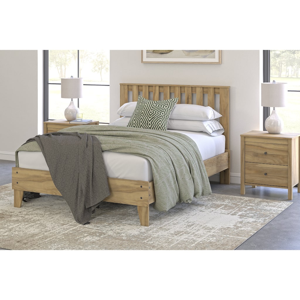Signature Design by Ashley Bermacy Light Brown Platform Bed