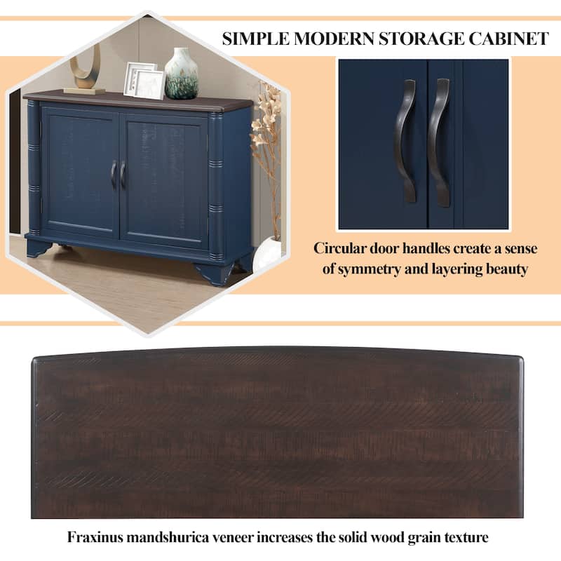 Console Table with Storage Shelf