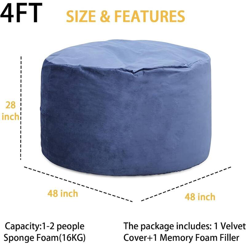 Plush Lazy Sofa with Soft Velvet Cove for Living Roomr
