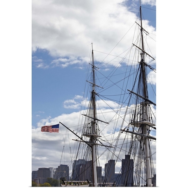 "Rigging of the SS Constitution Ship, Boston Harbor, Massachusetts" Poster Print