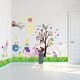 preview thumbnail 2 of 1, Walplus Lady Bird Blackboard Butterflies Purple Flower Wall Sticker