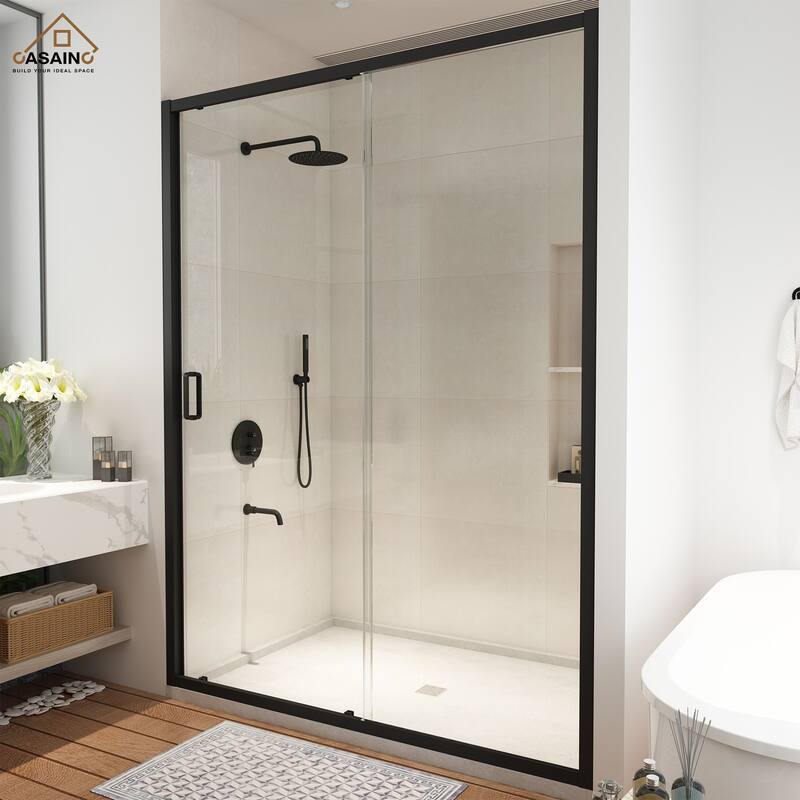 CASAINC 48 "x 72" Framed Single Sliding Shower Door