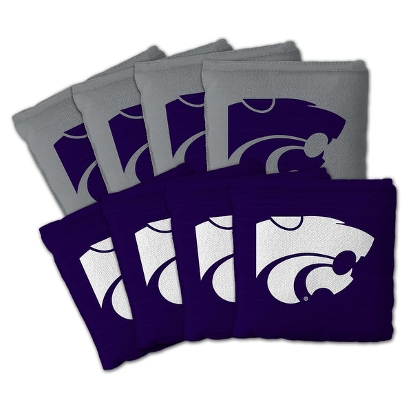 slide 2 of 5, Kansas State Wildcats NCAA Dual Sided Pro Stop & Slide Cornhole Bags