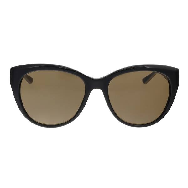Shop Tory Burch Ty7084 131273 Black Cat Eye Sunglasses 55 17 135