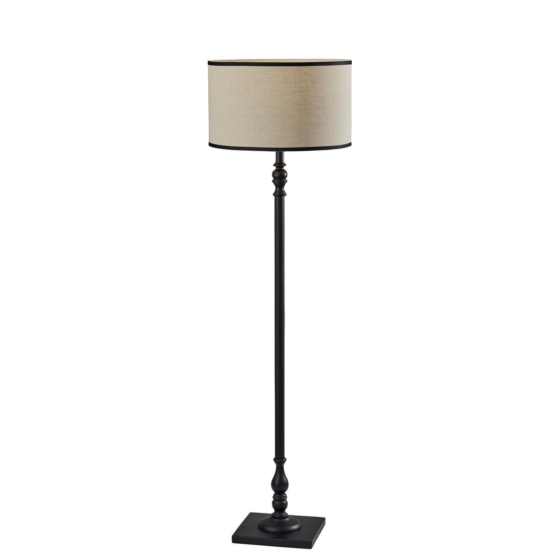 Zeek Floor Lamp - Black Wood