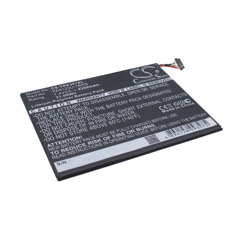 Battery for Toshiba AT10LE-A-108 AT15LE-A32 Excite Pro 10.1 PA5123U-1BRS Tablet - Black