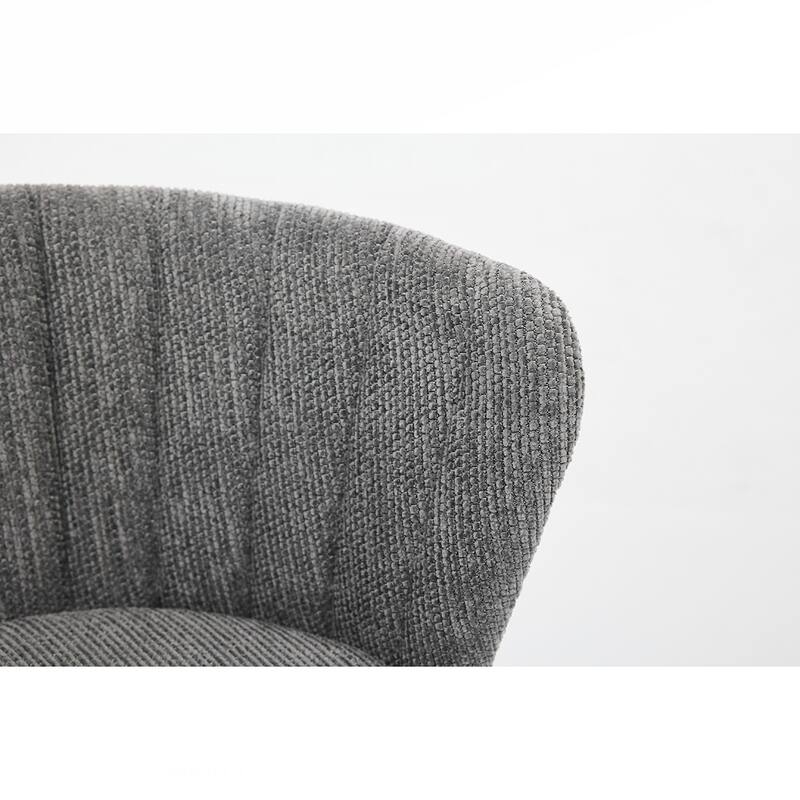 2PCS Swivel Velvet Metal Frame Bar Stools