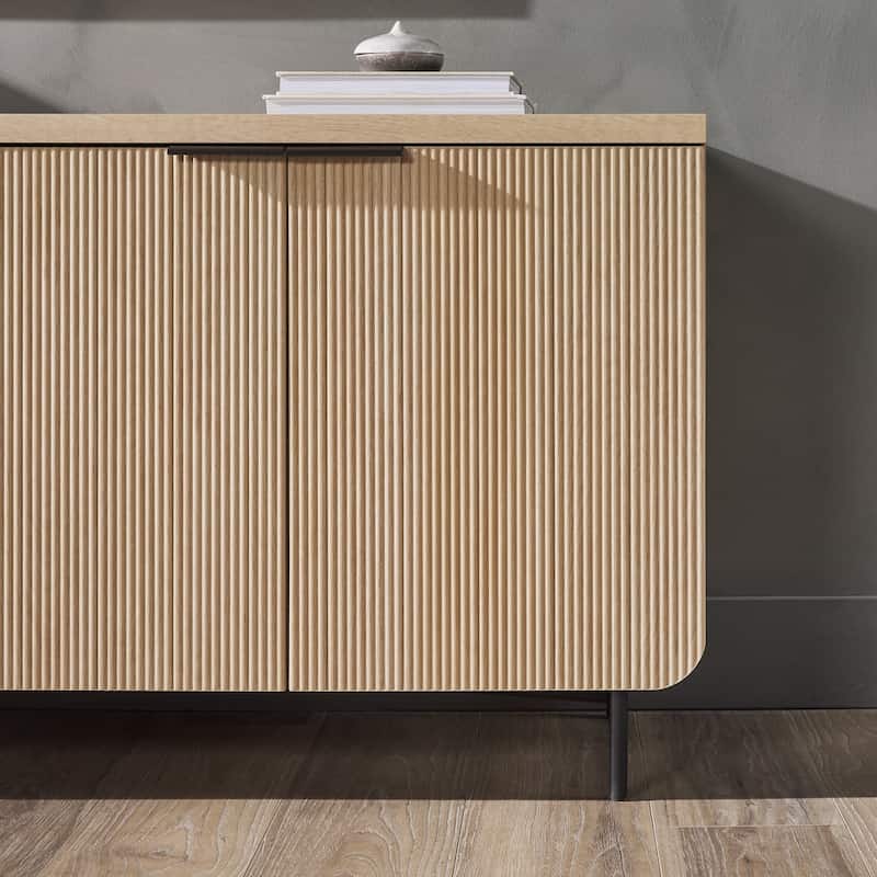 Middlebrook Minimal Fluted Four-Door Buffet Sideboard