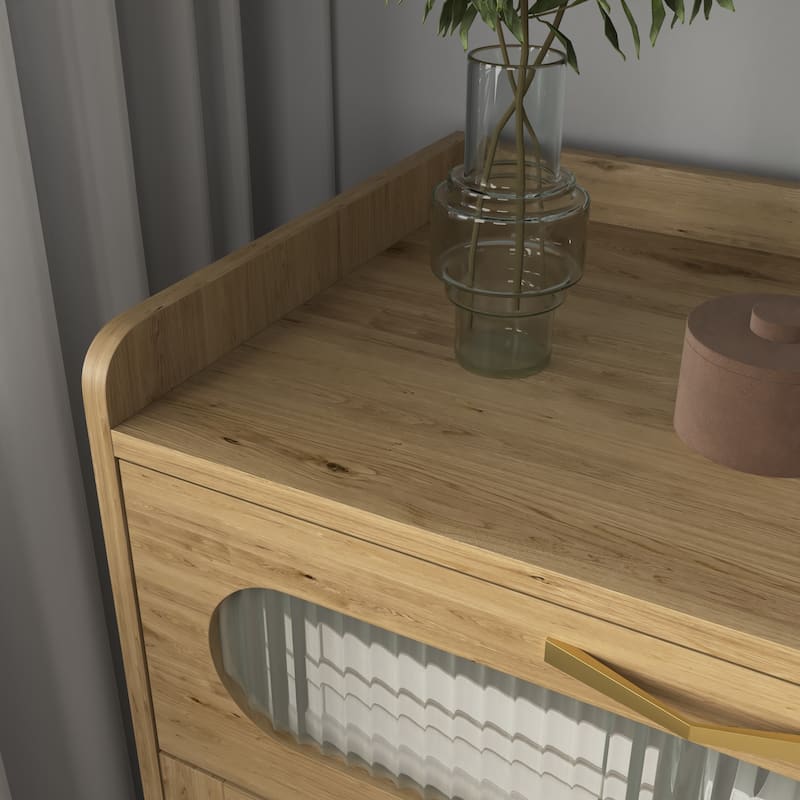 Wood 6 Drawer Dresser for Bedroom, Large Double Dresser with Wide Drawers, Modern Chest of Drawers,Storage Organizer Dresser