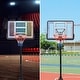 preview thumbnail 7 of 13, Height-Adjustable Portable Basketball System with 8-10ft Range, Colorful, Waterproof, and Super Bright LED Hoop Lights