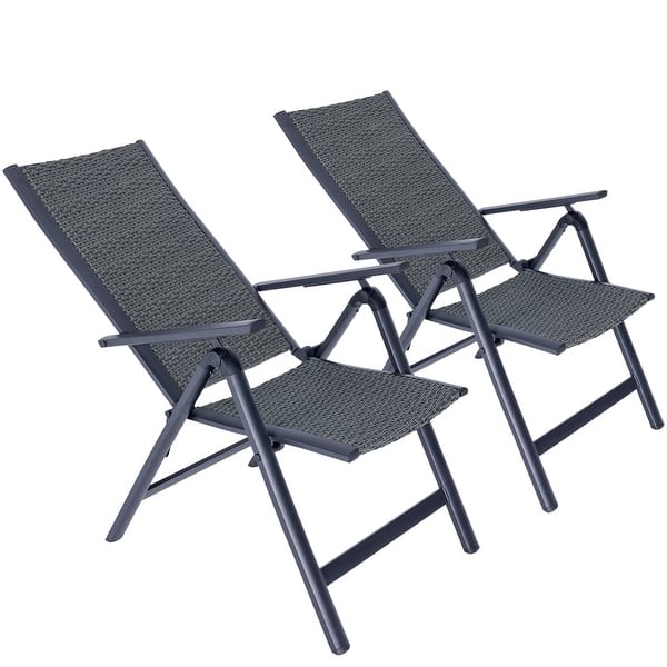 Folding Patio Chairs with Aluminum Frame (set of 2) Bed Bath & Beyond 38086599