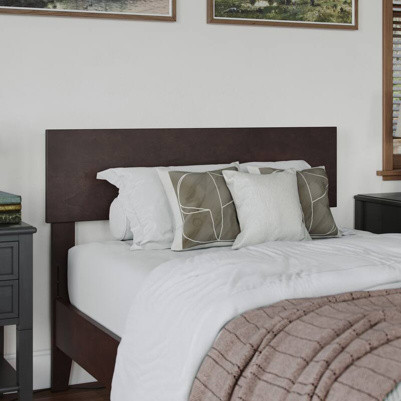 Aria Solid Wood Modern Low Profile Platform Bed