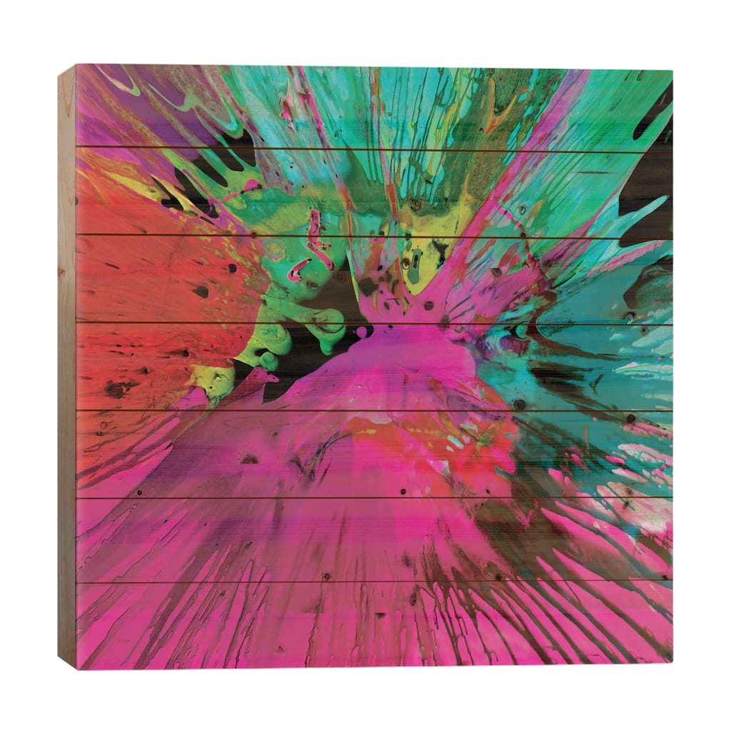 Unabashed I Print On Wood by Josh Evans - Multi-Color