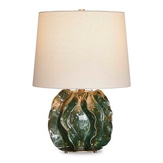 Uttermost Guinevere Deep Green Table Lamp - 15"W x 15"D x 21.375"H