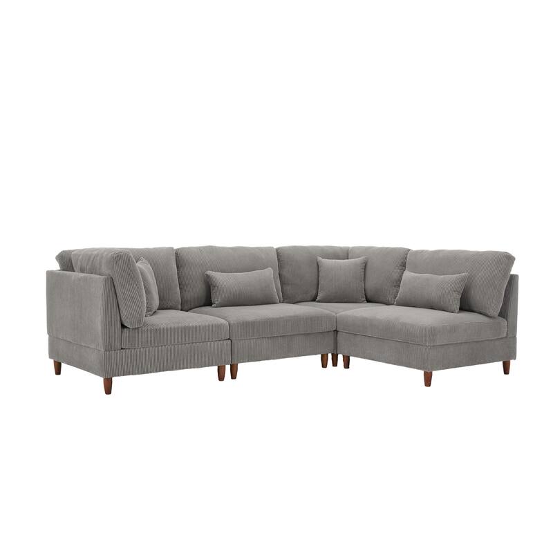 Multi-Combination Couch Modular Corduroy Sectional Sofa
