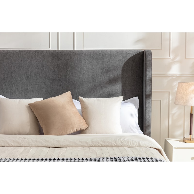 Queen 54" High Headboard Harper Tall Headboard Upholstered Bed