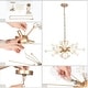 preview thumbnail 8 of 6, Veitchii Luxury Gold Ceramic Chandelier 4-light Modern Contemporary LED Sputnik Ambient Light