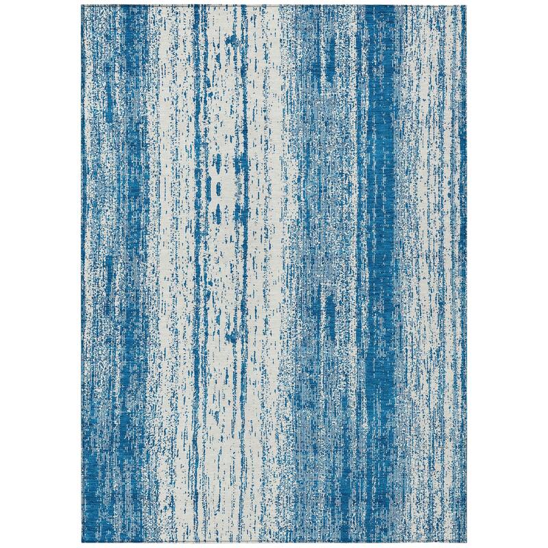 Machine Washable Indoor/ Outdoor Chantille Ombre Stripes Rug
