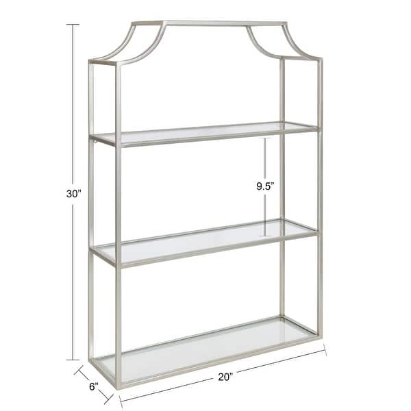 dimension image slide 6 of 8, Kate and Laurel Ciel 4-tier Wall Shelf