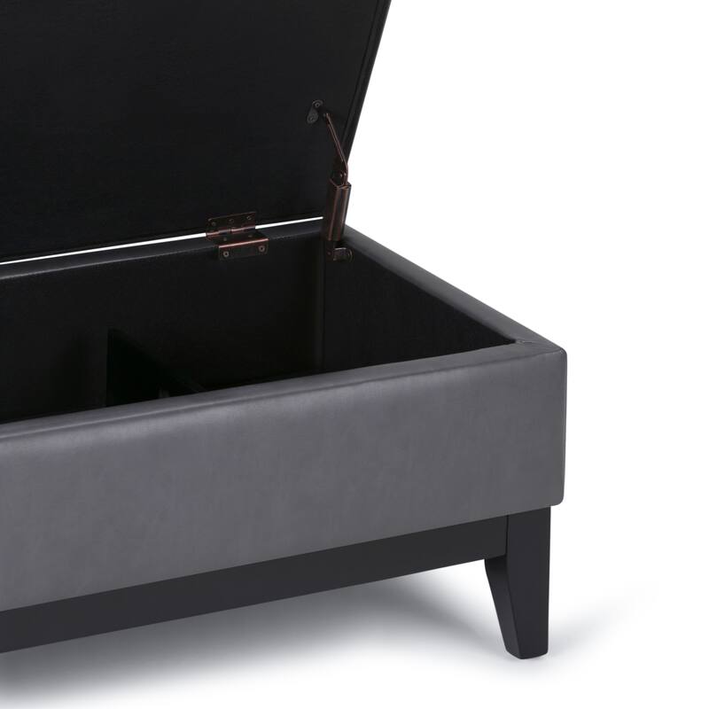 WYNDENHALL Jackson 42 inch Wide Rectangle Storage Ottoman