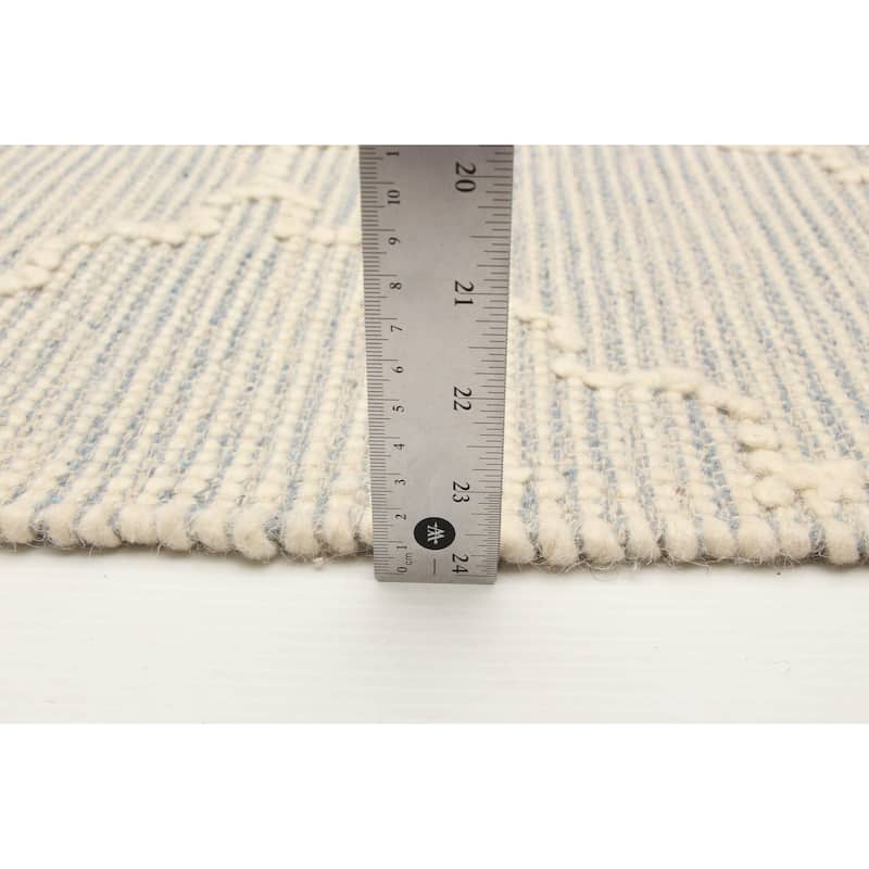 ECARPETGALLERY Braid weave Sienna Cream Wool Rug - 5'1 x 7'5