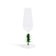 preview thumbnail 7 of 10, Treetop Cheers Glass Champagne Flutes - Holiday Stemware, Set of 4 Green