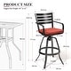 preview thumbnail 15 of 37, 3/5-Piece Outdoor Bar Stool Set Aluminum Swivel Bar Stools with Sunbrella Cushion