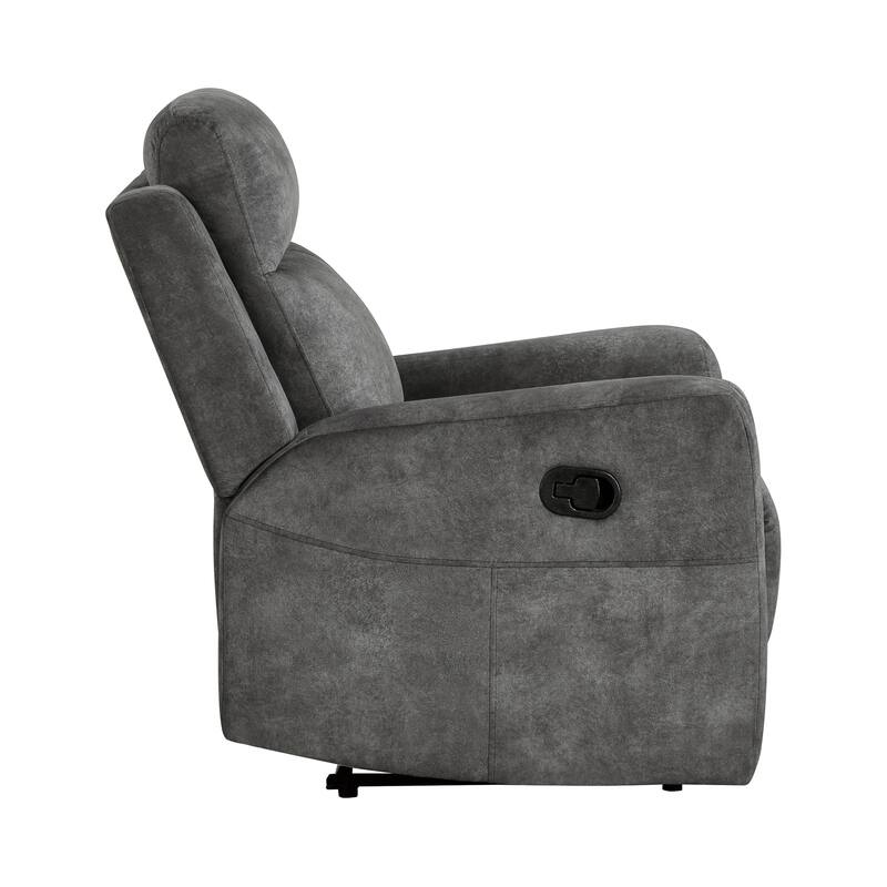 Liriope 36" Microfiber Manual Recliner - Tab Pull Reclining Motion