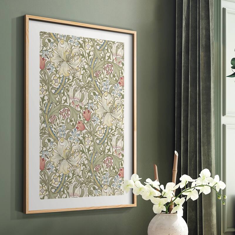 Vintage Floral Print CCCV -Framed Print