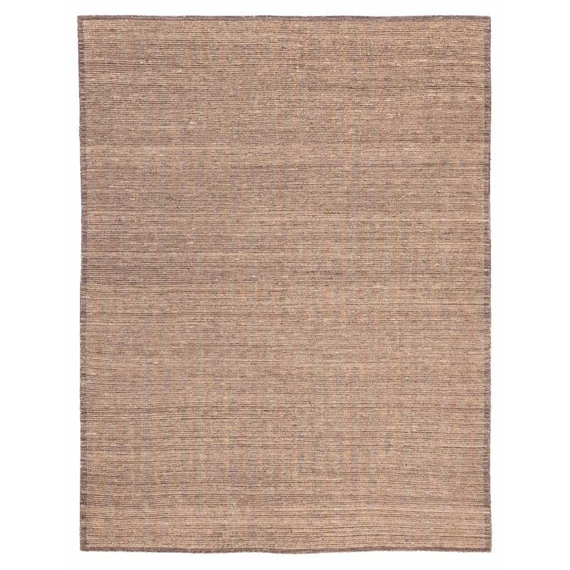 ECARPETGALLERY Hand-knotted Looma Brown Wool Rug - 8'9 x 11'3