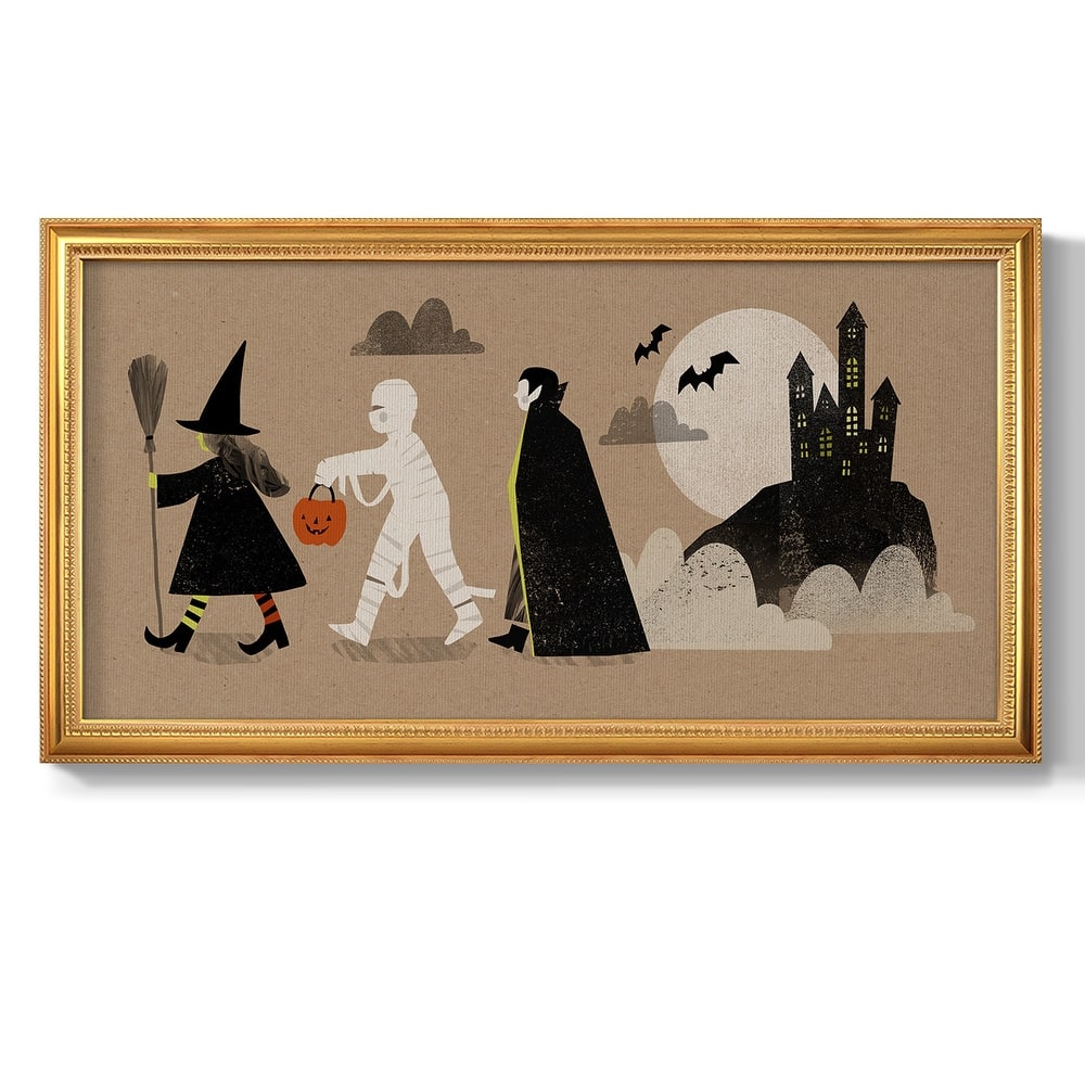 Graphic Halloween Collection D Premium Framed Canvas- Ready to Hang